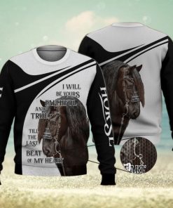 I Will Be Your Faithful Black Horse 3D Full Print Ugly Sweater Christmas Gift Sweater