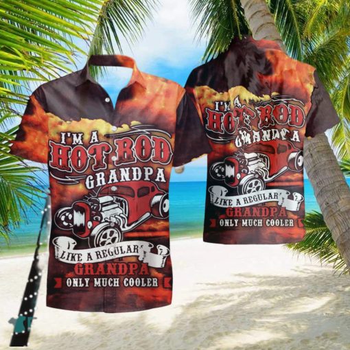 I m a Hot Rod Grandpa Hawaiian Shirt And Short Set Gift Men Women