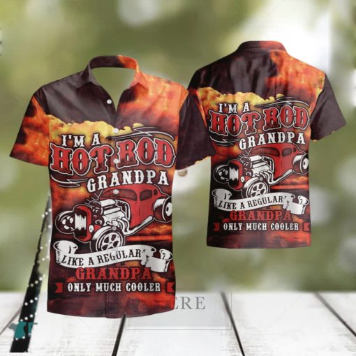 I m a Hot Rod Grandpa Hawaiian Shirt And Short Set Gift Men Women