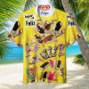 Canberra Raiders Coconut Tree Island Hawaiian Shirt