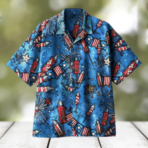 Independence Day Fireworks Universal Hawaiian Shirt