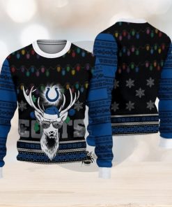 Indianapolis Colts Deer Funny Ugly Christmas Sweater 3D Gift For Fans