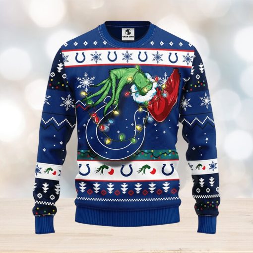 Indianapolis Colts Grinch Christmas Ugly Sweater