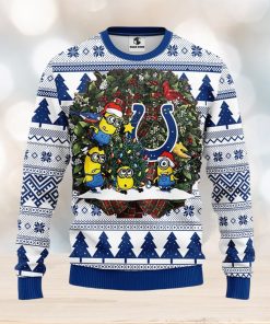 Indianapolis Colts Minion Christmas Ugly Sweater