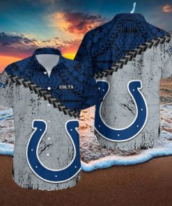 Indianapolis Colts NFL Polynesian Tattoo Hawaiian Shirt