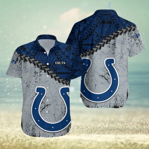 Indianapolis Colts NFL Polynesian Tattoo Hawaiian Shirt