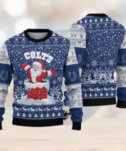 Indianapolis Colts Santa Ugly Christmas Sweater 3D Gift For Fans