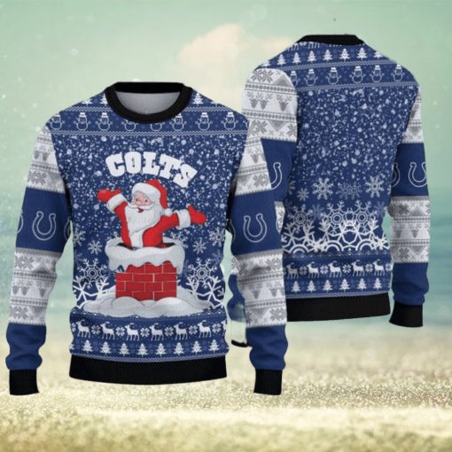 Indianapolis Colts Santa Ugly Christmas Sweater 3D Gift For Fans