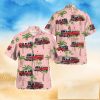 Vintage Aloha NHL Columbus Blue Jackets Hawaiian Shirt Palm Trees Pattern Hockey Fans Gift