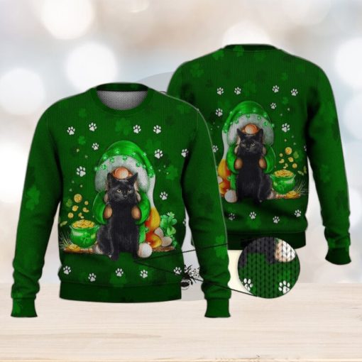 Irish And Meow Green 3D Full Print Ugly Sweater Christmas Gift Sweater