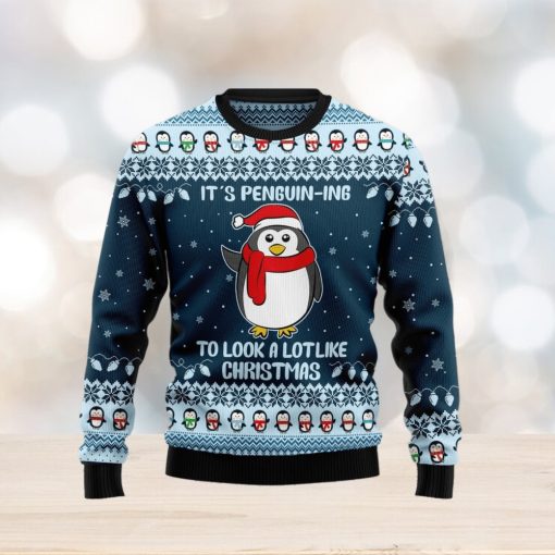 It’s Penguin Ing Christmas Ugly Christmas Sweater Funny Family Sweater Gifts