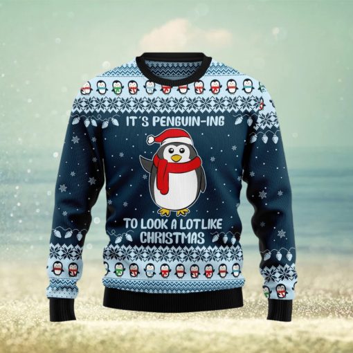 It’s Penguin Ing Christmas Ugly Christmas Sweater Funny Family Sweater Gifts