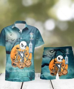 Jack Skellington Halloween Bombay Sapphire Hawaiian Shirt And Shorts Halloween Gift hawaiian shirt