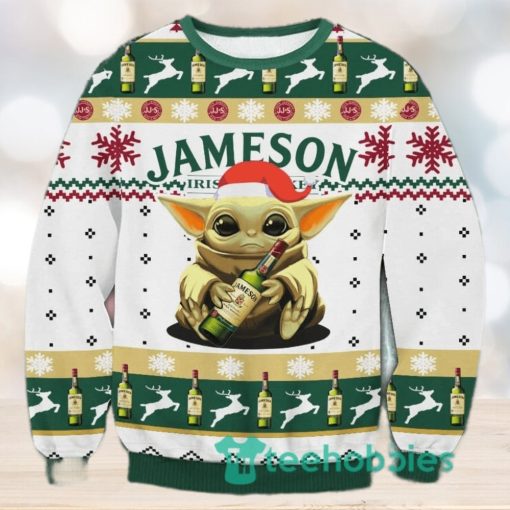 Jameson Yoda Christmas Ugly Sweater 3D