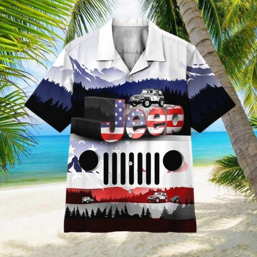 Jeep American Flag Hawaiian Shirt Unisex Adult Hw6107 hawaiian shirt