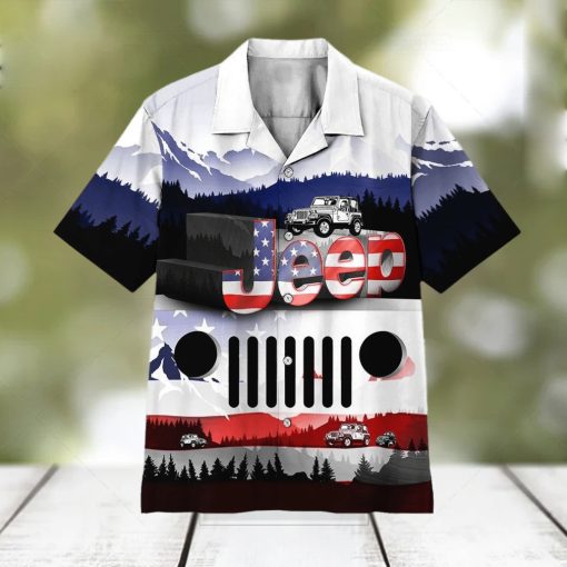 Jeep American Flag Hawaiian Shirt Unisex Adult Hw6107 hawaiian shirt