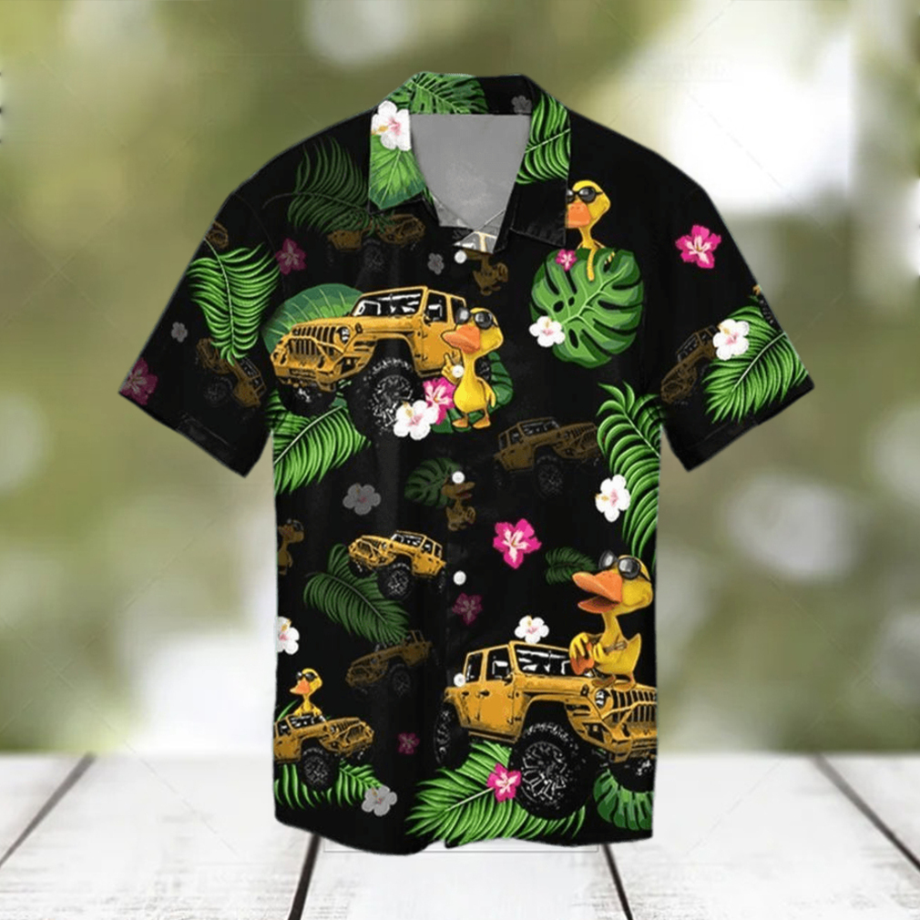 Duck Jeep Tropical Hawaiian Shirt - Lelemoon