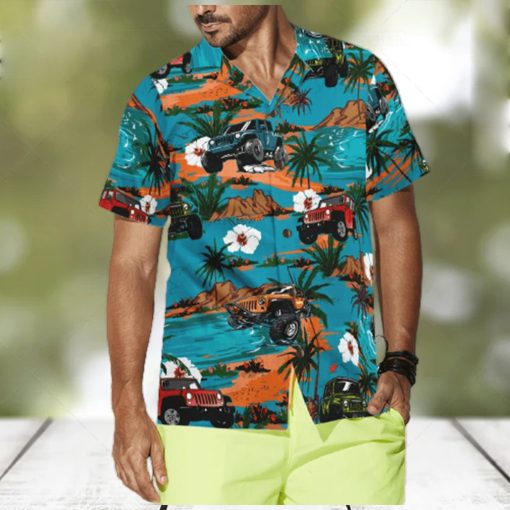 Jeep Car Retro Summer Hawaiian Shirt