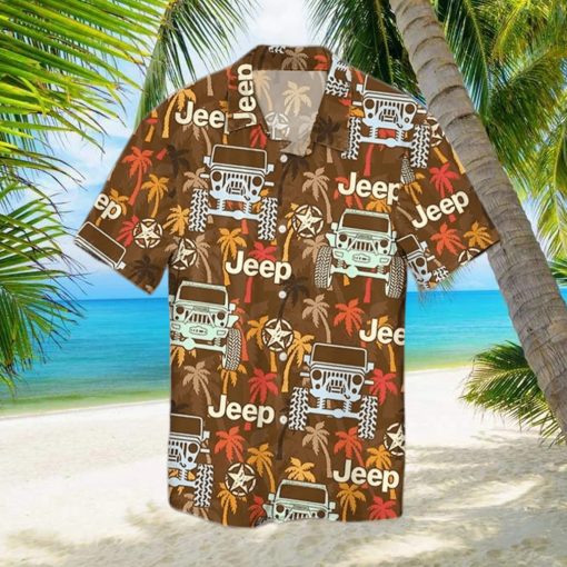 Jeep Palm Tree Hawaiian Shirt