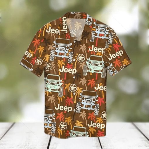 Jeep Palm Tree Hawaiian Shirt