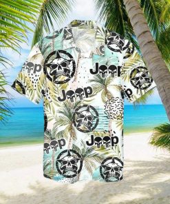 Jeep Skull Tropical Hawaiian Shirt