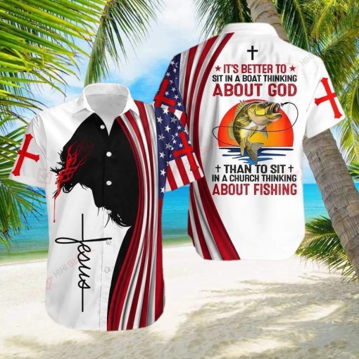 Jesus About God And About Fishing Aloha Hawaiian Shirts