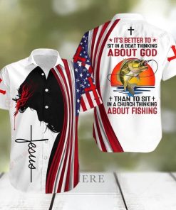 Jesus About God And About Fishing Aloha Hawaiian Shirts