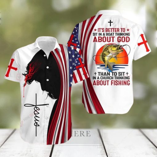 Jesus About God And About Fishing Aloha Hawaiian Shirts