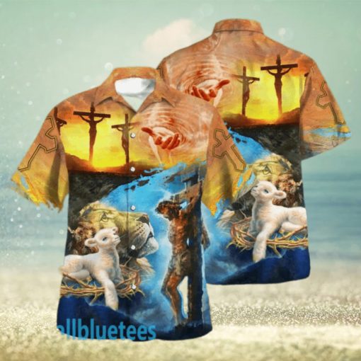 Jesus Saves Lion And Lamb Hawaiian Shirt