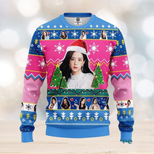 Jisoo Black Pink Thanksgiving Women Mens Ugly Christmas Sweater