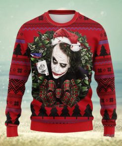 Joker With Card Noel Mc Thanksgiving Women Mens Ugly Christmas Sweater