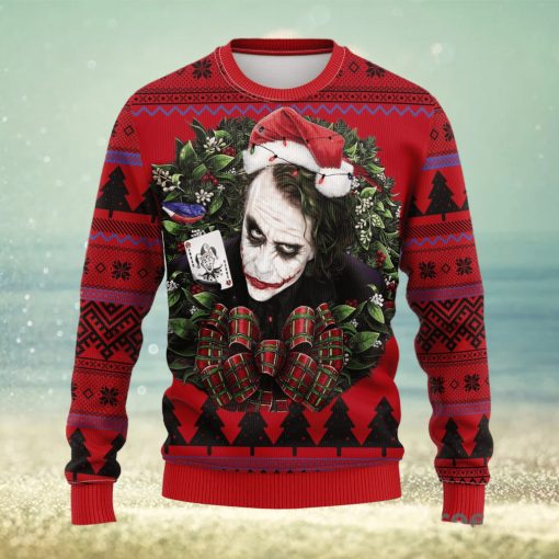 Joker With Card Noel Mc Thanksgiving Women Mens Ugly Christmas Sweater