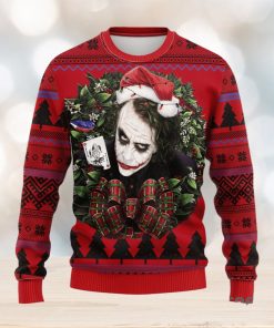 Joker With Card Noel Mc Thanksgiving Women Mens Ugly Christmas Sweater