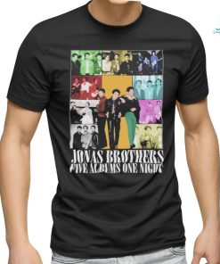 Jonas Brothers Five Albums One Night Unisex T Shirt