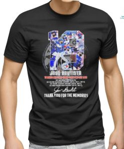 Jose bautista toronto blue jays 2008 2017 one day 2023 thank you for the memories signatures shirt