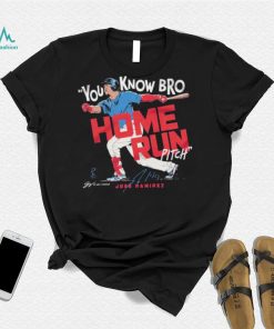 Jose ramirez you know bro home run pitch signature T shirts