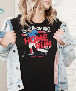 Jose ramirez you know bro home run pitch signature T shirts