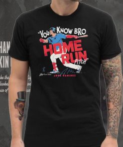 Jose ramirez you know bro home run pitch signature T shirts