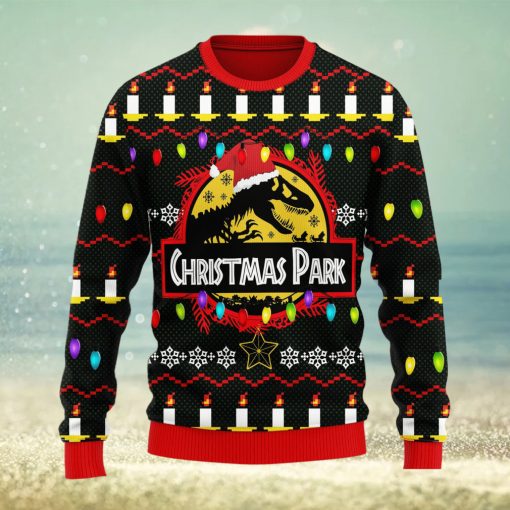 Jurassic Park Ugly Park Ugly Gift Christmas 3D Sweater For Men And Women