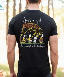 Just A Girl Who Loves Fall And Hawkeyes T Shirt