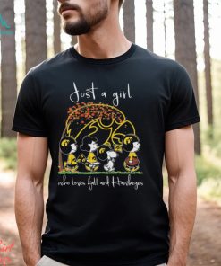 Just A Girl Who Loves Fall And Hawkeyes T Shirt