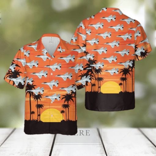 KAHH1706BC06 Siły Powietrzne F 16 Fighting Falcon Hawaiian Shirt