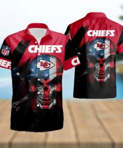 Kansas City Chiefs Football Sport Cool Short Sleeve Aloha Hawaiian Shirt