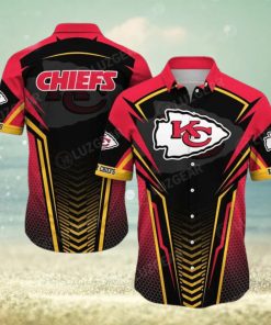 Kansas City Chiefs NFL Team Football Beach Shirt Summer Button