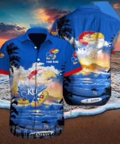 Kansas Jayhawks NCAA Custom All Over Print 3D Pocket Hawaiian