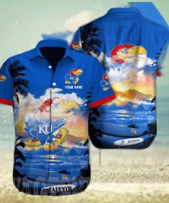 Kansas Jayhawks NCAA Custom All Over Print 3D Pocket Hawaiian