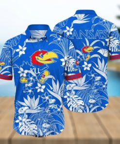 Kansas Jayhawks NCAA Floral All Over Print Unisex Hawaiian Shirt