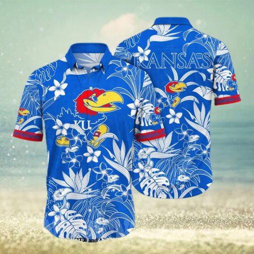 Kansas Jayhawks NCAA Floral All Over Print Unisex Hawaiian Shirt