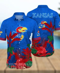 Kansas Jayhawks NCAA Flower Classic All Over Printed Hawaiian Shirt