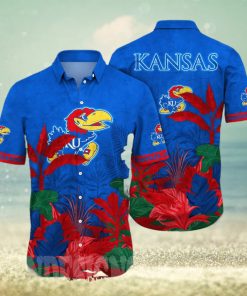 Kansas Jayhawks NCAA Flower Classic All Over Printed Hawaiian Shirt